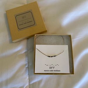 BFF Morse Code Necklace
